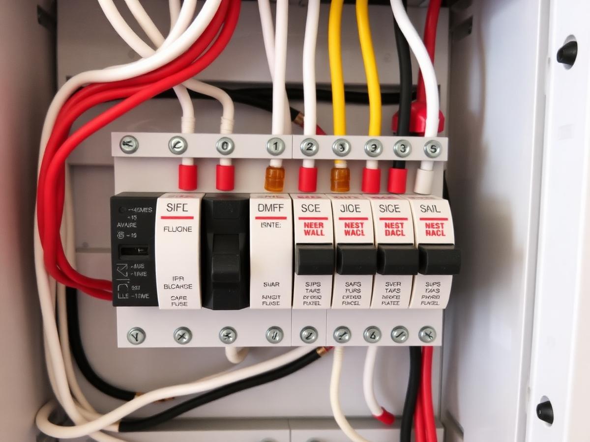 Modern residential consumer unit installation